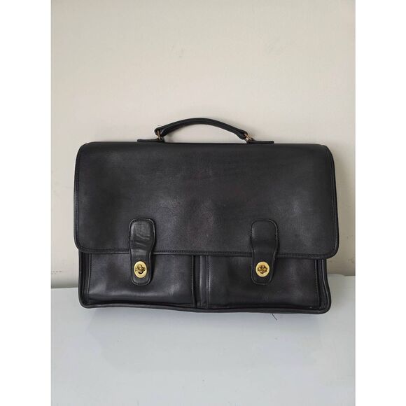 Coach Black Briefcase 0191-327 - Picture 1 of 12